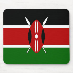 Mousepad med Kenyas Flagga Musmatta