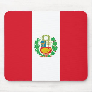 Mousepad med Perus Flagga Musmatta