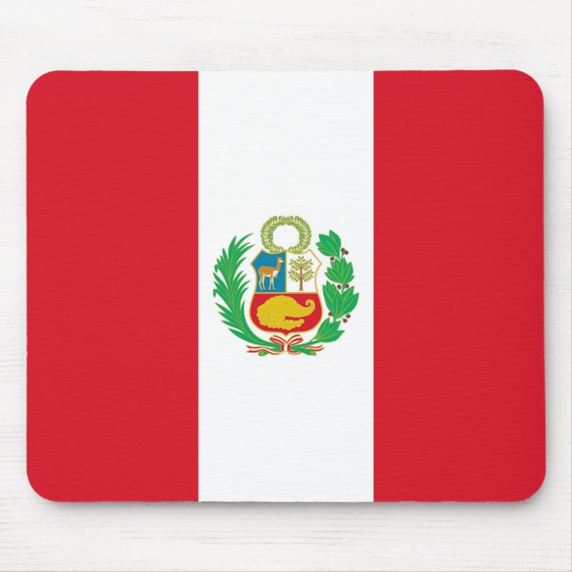 Mousepad med Perus Flagga Musmatta (Framsidan)