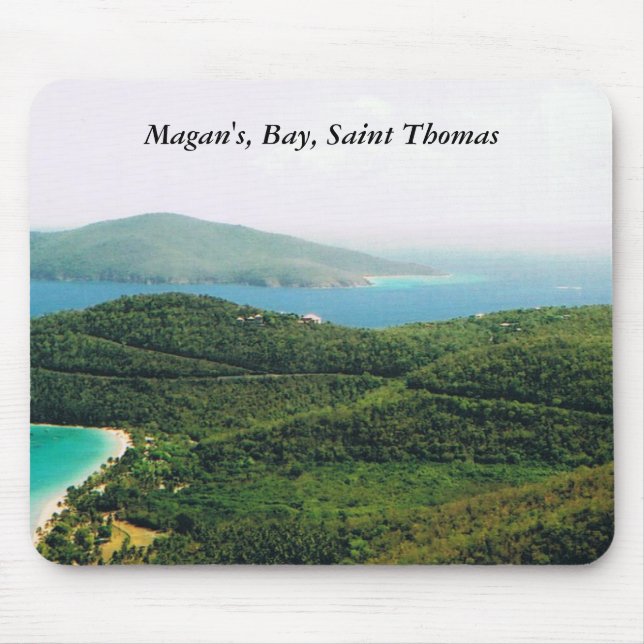 Mousepad med Saint Thomas Island Scene Musmatta (Framsidan)