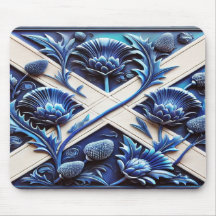 Mousepad med Scottish Thistles Design