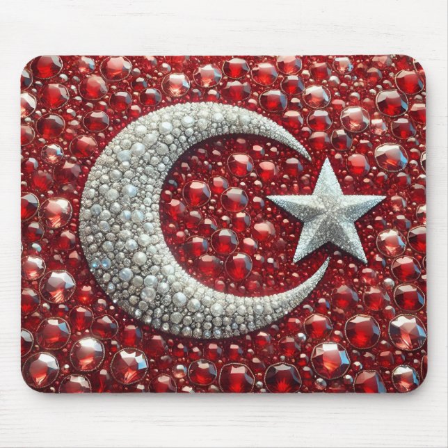 Mousepad med Turkiska Färg Design Musmatta (Framsidan)