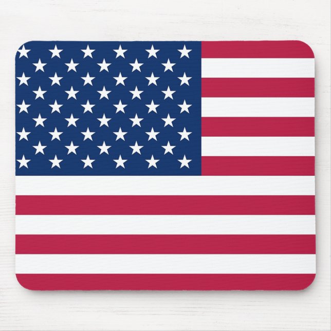 Mousepad med USA:s Flagga Musmatta (Framsidan)