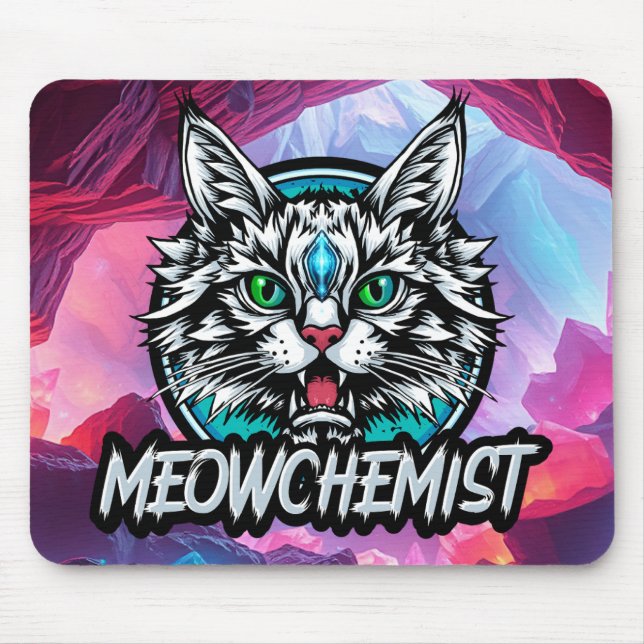 Mousepad (MEOWCHEMIST CRYSTAL) Musmatta (Framsidan)