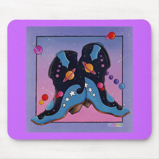 Mousepad - Midnight Cowboy Boots Musmatta (Framsidan)