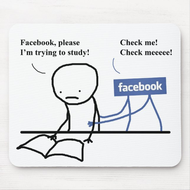 Mousepad "mig förmiddag som är pröva till studien musmatta (Framsidan)
