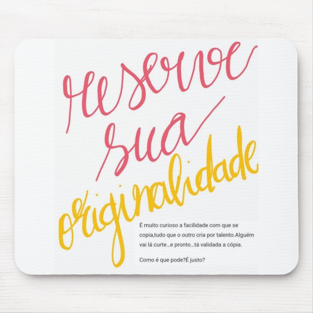 Mousepad Minaguidores  Musmatta (Framsidan)