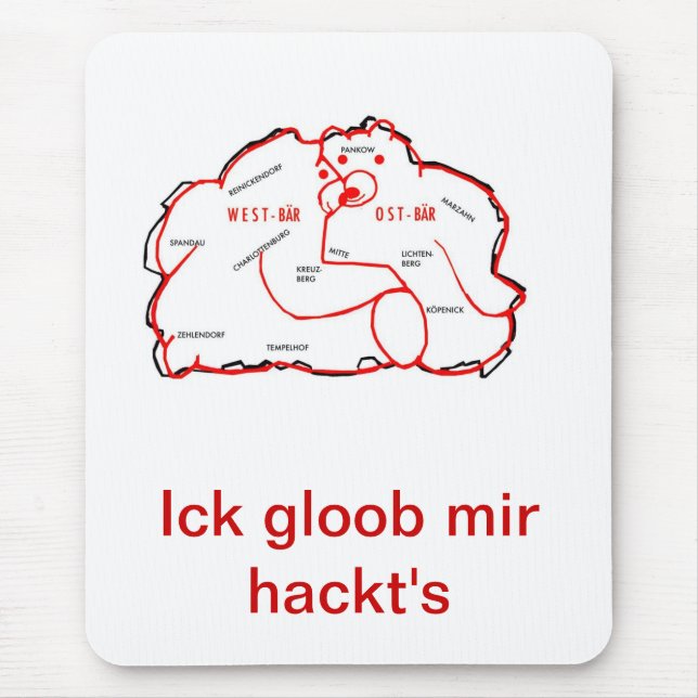 Mousepad mit Berlin Motiv Musmatta (Framsidan)