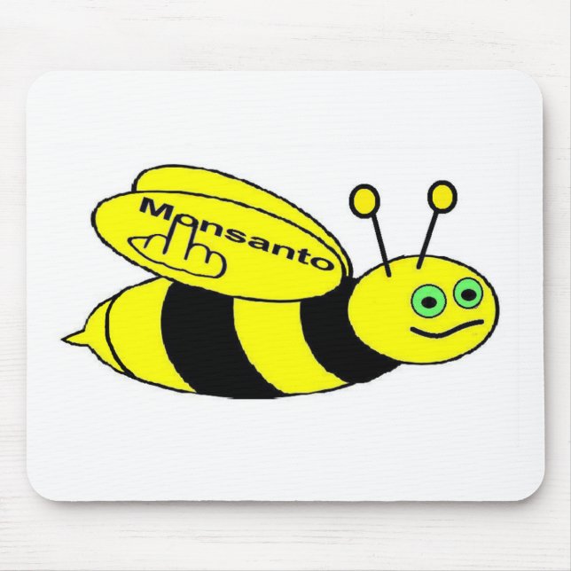 Mousepad Monsanto Bee Flip Musmatta (Framsidan)