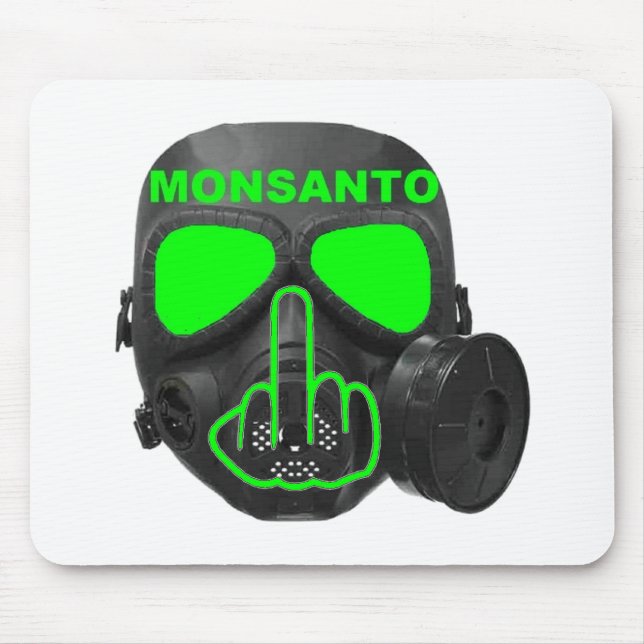 Mousepad Monsanto Gas Mask Flip Musmatta (Framsidan)