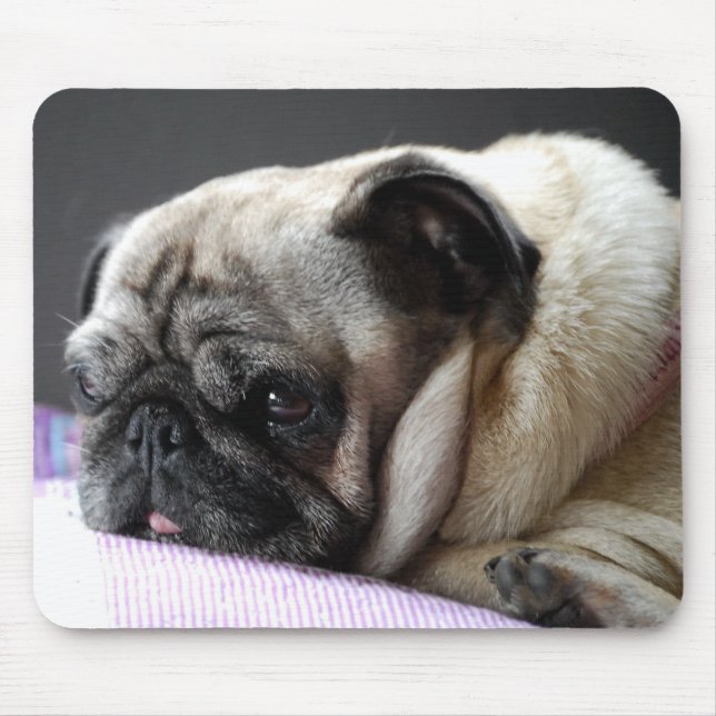 Mousepad Mops Carlin Pug Musmatta (Framsidan)