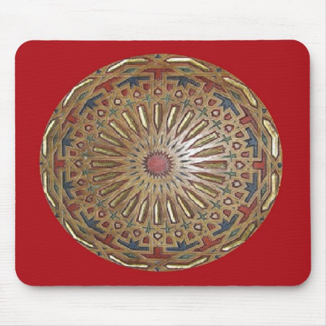 Mousepad Morrocon Beauty on Red Musmatta (Framsidan)
