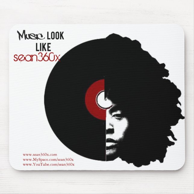 Mousepad musik sean360x musmatta (Framsidan)