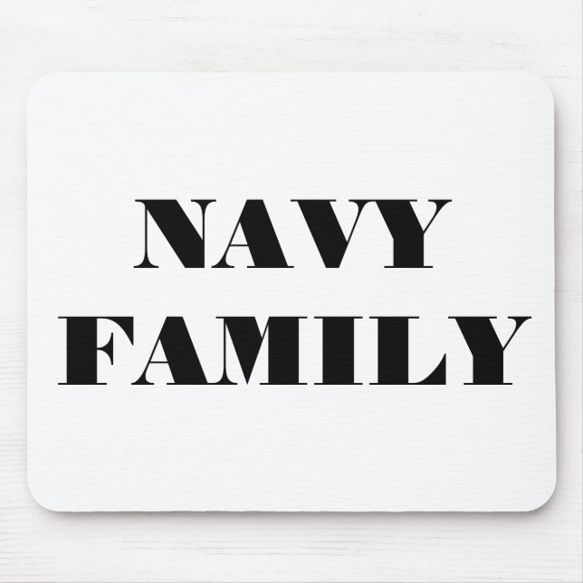 Mousepad Navy Family Musmatta (Framsidan)