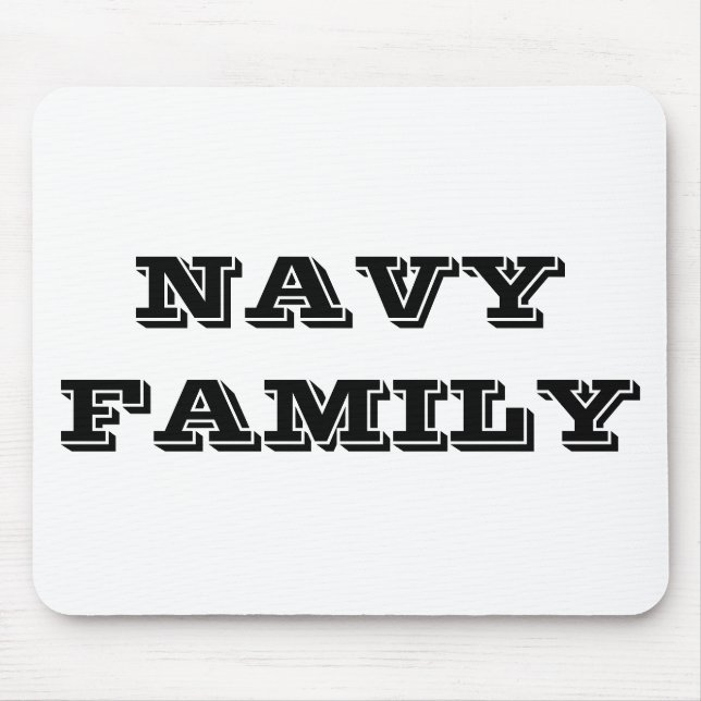 Mousepad Navy Family Musmatta (Framsidan)