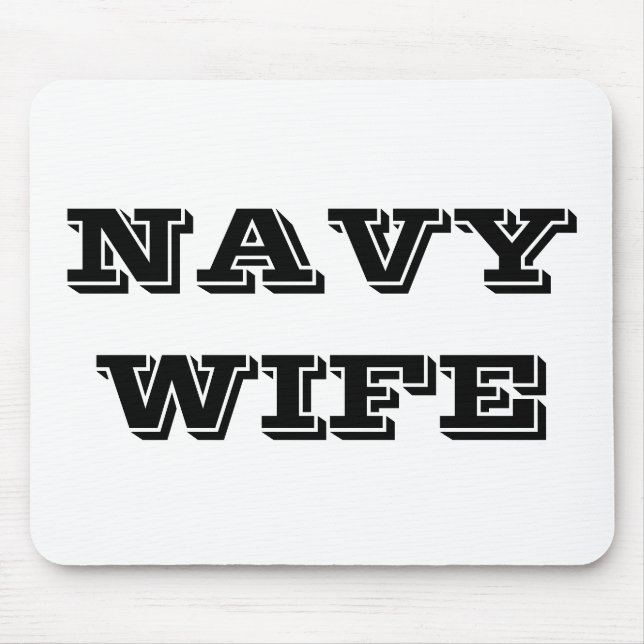 Mousepad Navy Wife Musmatta (Framsidan)
