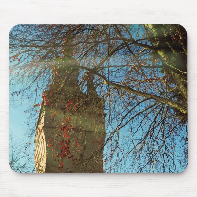 Mousepad Old Torn och Leafless Grenar Musmatta (Framsidan)