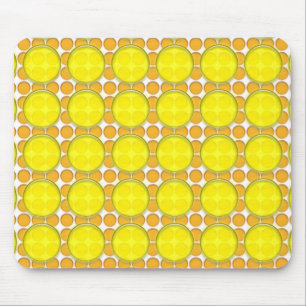 Mousepad - Orange och Gult punkter Musmatta