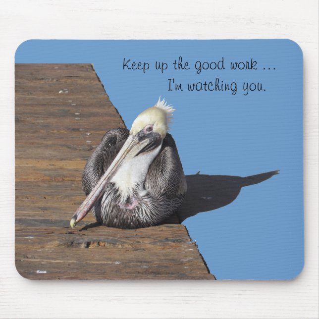 Mousepad - Pelican on Pier Musmatta (Framsidan)