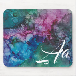 Mousepad ’Pinks & Blue Inkblot’ Musmatta