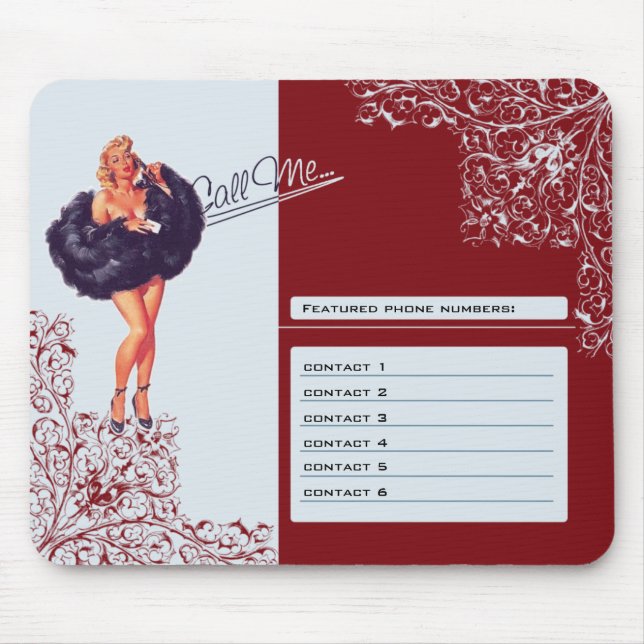 Mousepad - Pinup Musmatta (Framsidan)