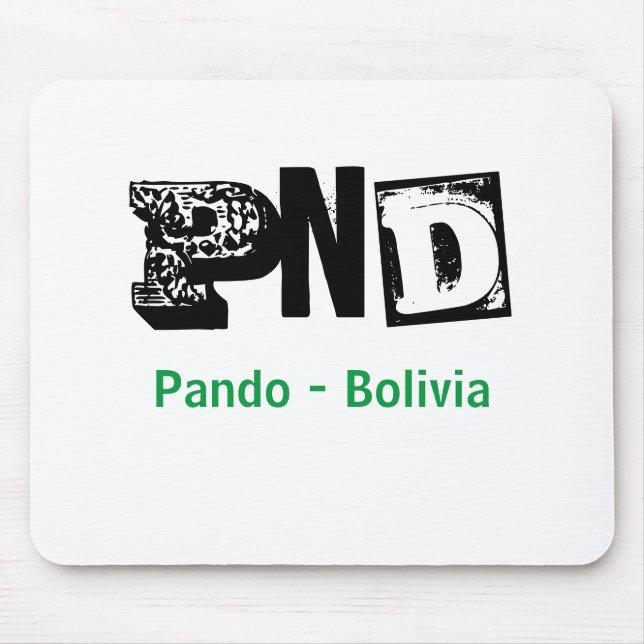 Mousepad PND Pando Bolivia Musmatta (Framsidan)