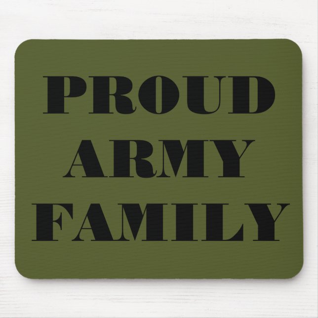 Mousepad Proud arméfamilj Musmatta (Framsidan)