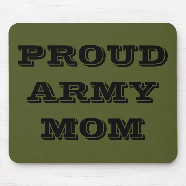 Mousepad Proud Army Mamma Musmatta (Framsidan)