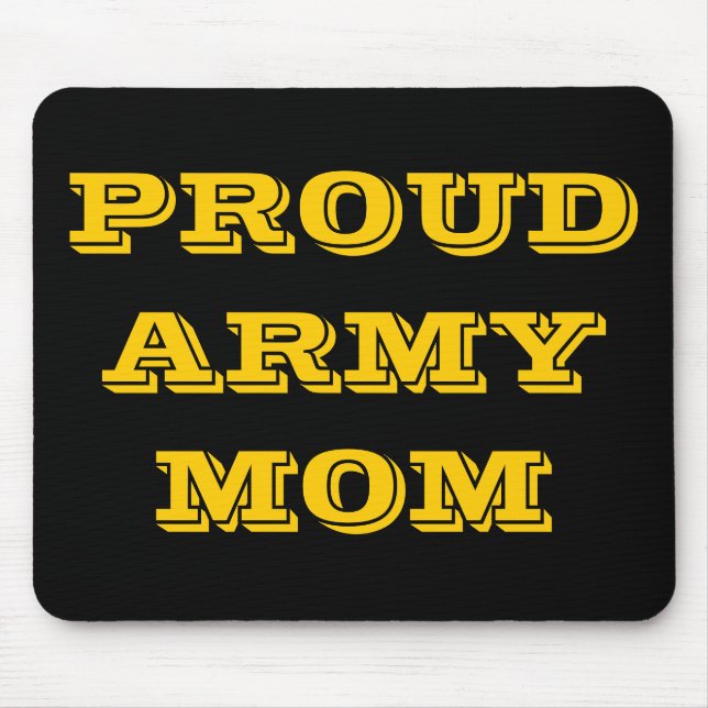 Mousepad Proud Army Mamma Musmatta (Framsidan)