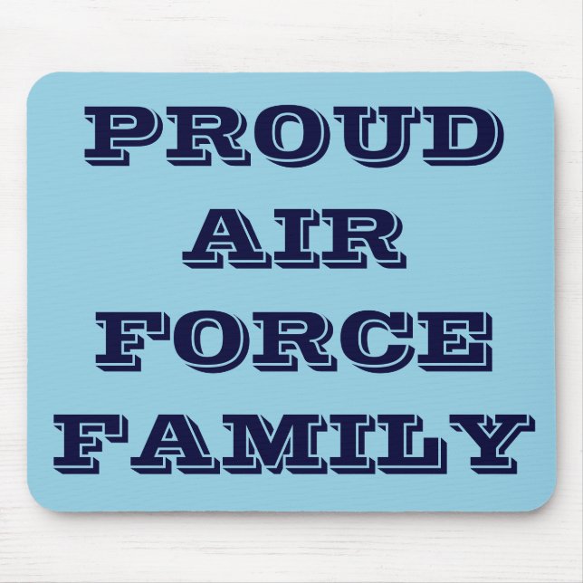 Mousepad Proud Luft Force-familjen Musmatta (Framsidan)
