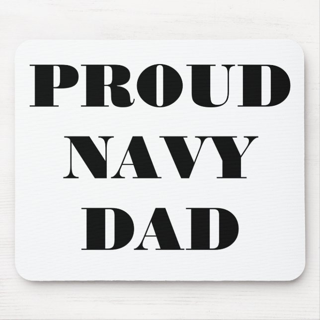 Mousepad Proud Navy Pappa Musmatta (Framsidan)