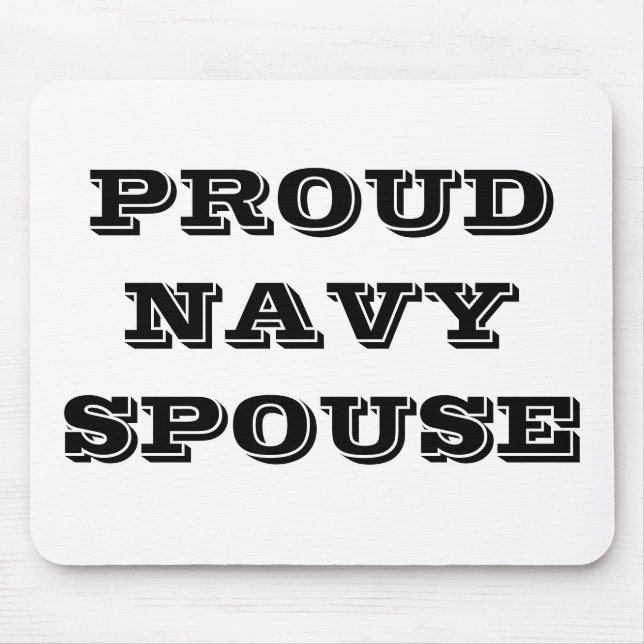 Mousepad Proud Navy spp. Musmatta (Framsidan)