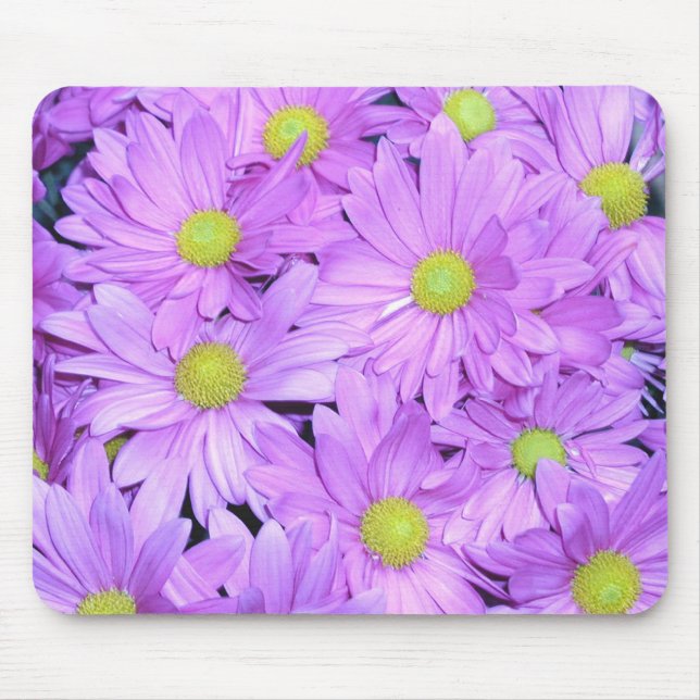 Mousepad "purpurfärgade daisy ", musmatta (Framsidan)