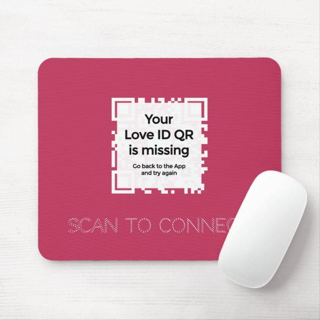 Mousepad - RED - QR - GLAM Collection Musmatta (Med mus)