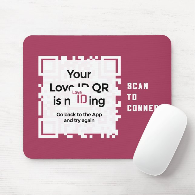 Mousepad - RED - QR - PURE Collection Musmatta (Med mus)