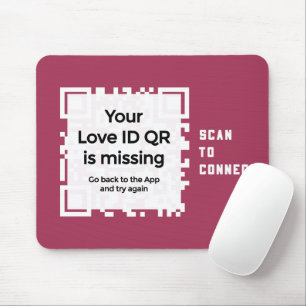 Mousepad - RED - QR - PURE Collection Musmatta