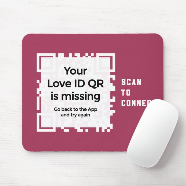 Mousepad - RED - QR - PURE Collection Musmatta (Med mus)