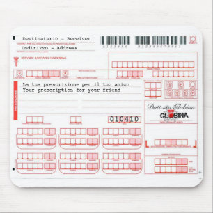 Mousepad ricettamedica - italienskt recept musmatta