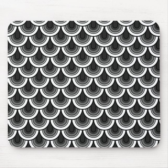 Mousepad Seamless retro mönster Musmatta (Framsidan)