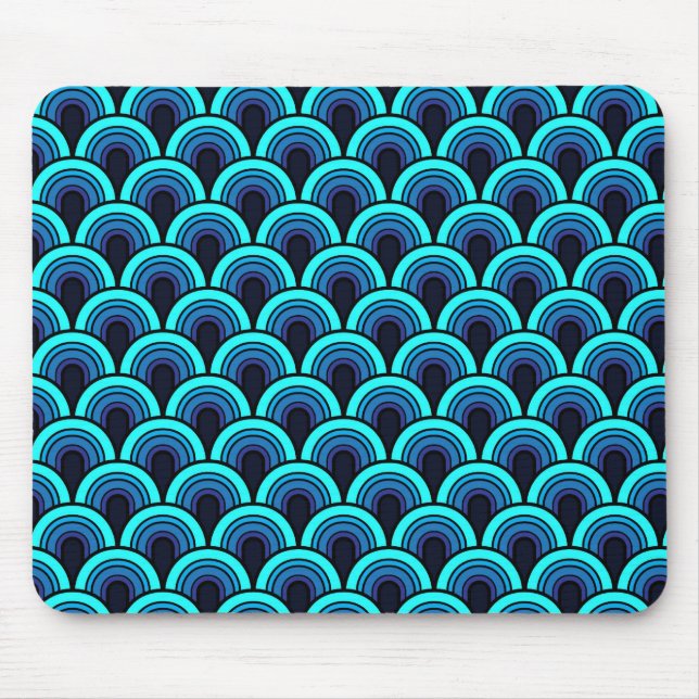 Mousepad Seamless retro mönster Musmatta (Framsidan)