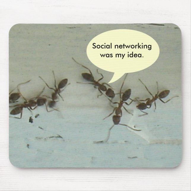 Mousepad - Social Networking var min idé. Musmatta (Framsidan)