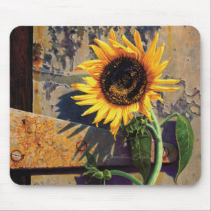 Mousepad solrosblomma som målar Camille Engel Musmatta