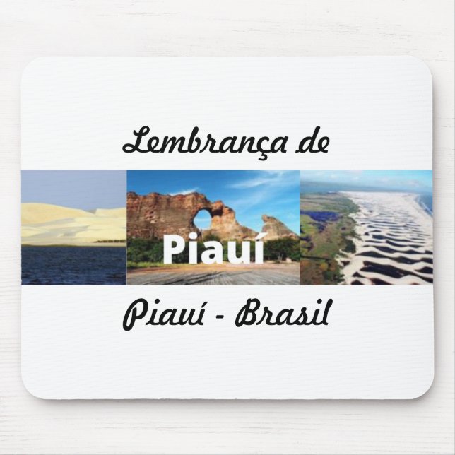 Mousepad souvenir från Piauí - Brasilien Musmatta (Framsidan)