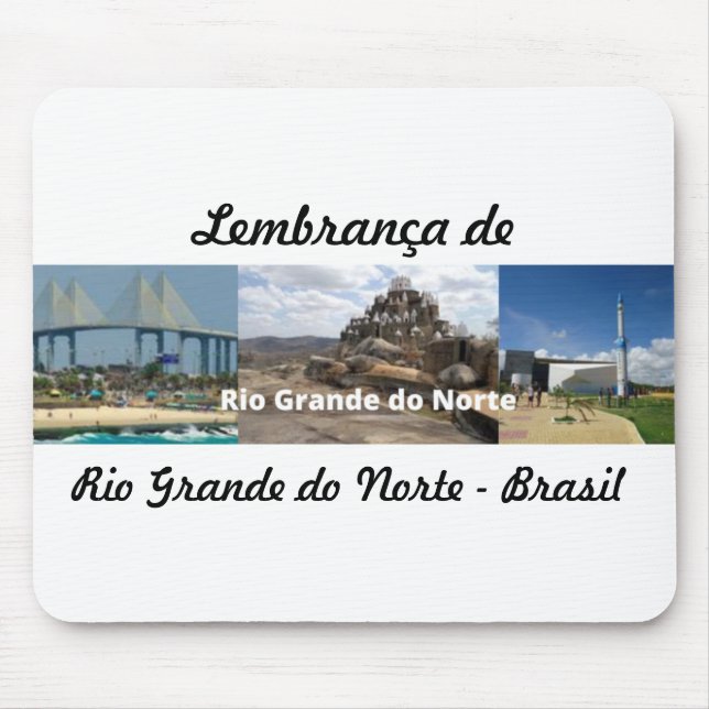 Mousepad souvenir från Rio Grande do Norte Brasili Musmatta (Framsidan)
