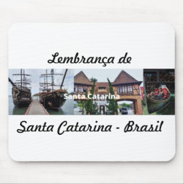 Mousepad souvenir från Santa Catarina Brasilien Musmatta