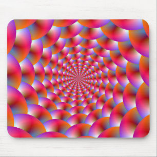 Mousepad Spiral i Spheres in Rosa and Violet Musmatta