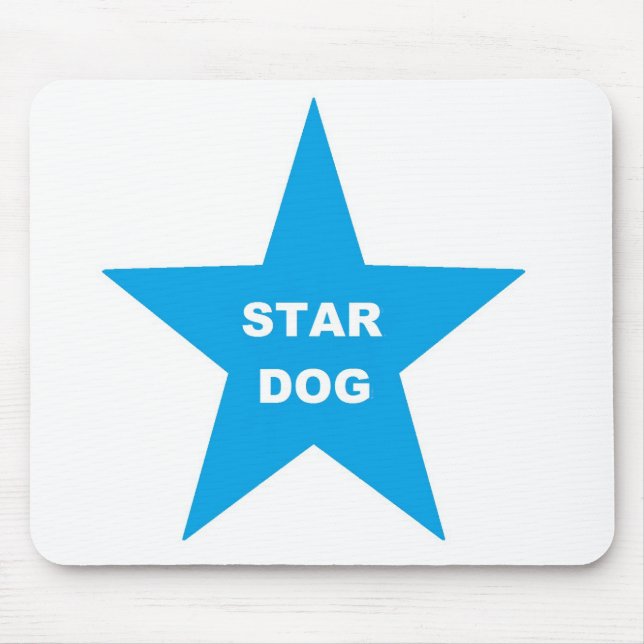 Mousepad Star Hund på Torquios Star Musmatta (Framsidan)