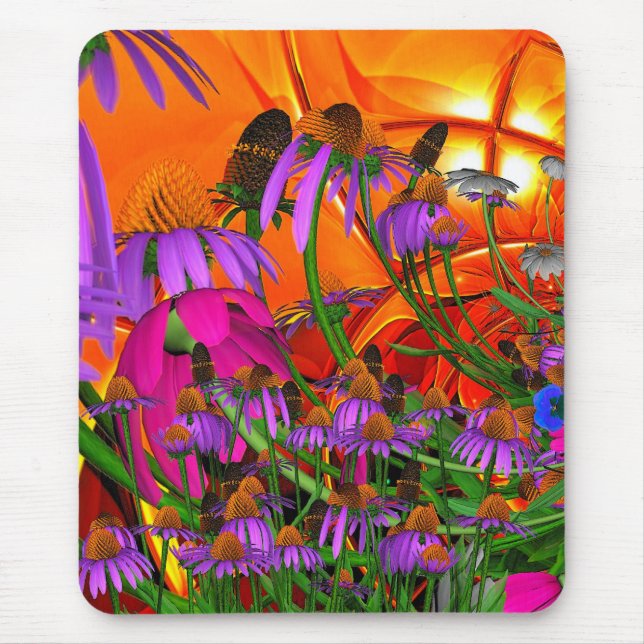 Mousepad Sunshine Flowers Musmatta (Framsidan)