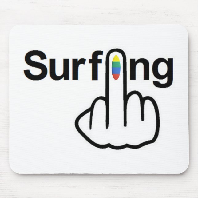 Mousepad Surfing Flip Musmatta (Framsidan)
