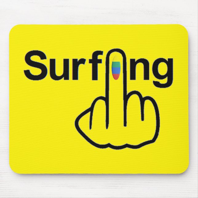 Mousepad Surfing Flip Musmatta (Framsidan)